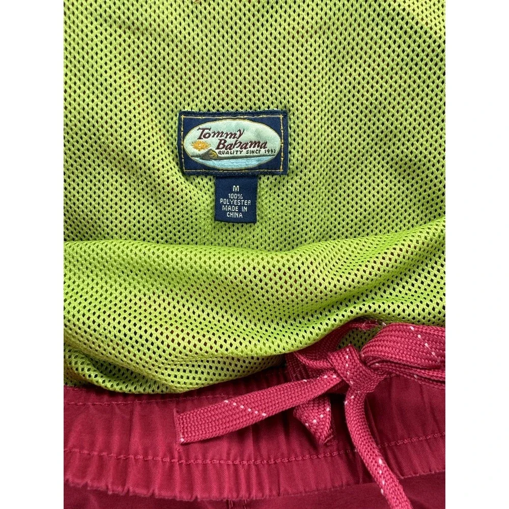 Tommy Bahama Mens Lined Swimsuit Trunks Shorts Red Tag Sz Med Best Fit Lg. 35-38